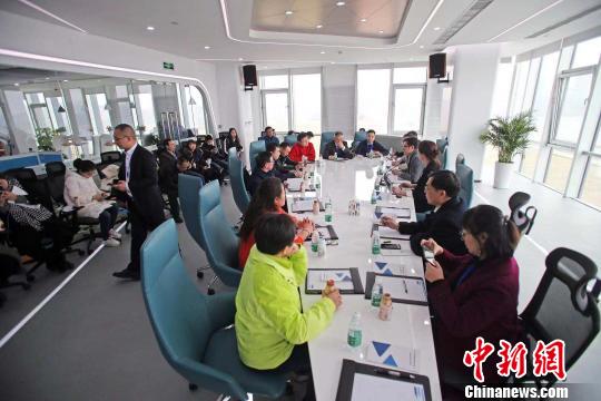 海外华文媒体代表探访天府新区。　王磊 摄